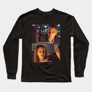 Does He Make You Laugh | Ocean's Eleven (2001) Movie Digital Fan Art Long Sleeve T-Shirt